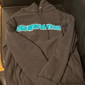 used supreme hoodie size small